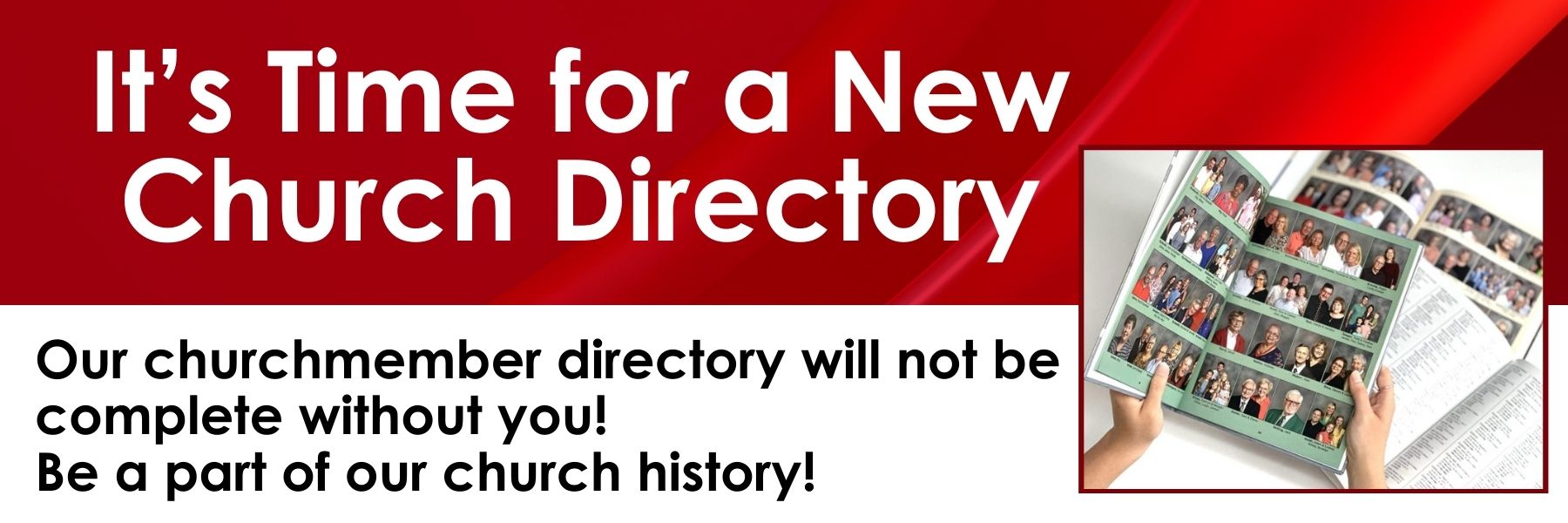 It's Time for a New Church Directory